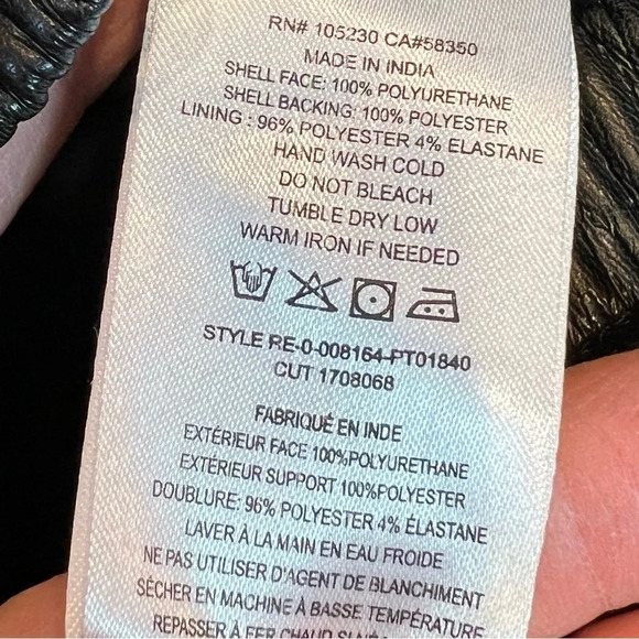 NWOT Joie Wadley Vegan Faux Leather Pant Caviar Black Contemporary Casual Medium - Picture 9 of 12